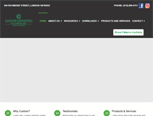 Tablet Screenshot of customorthoticsoflondon.com